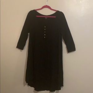 Black long A frame top